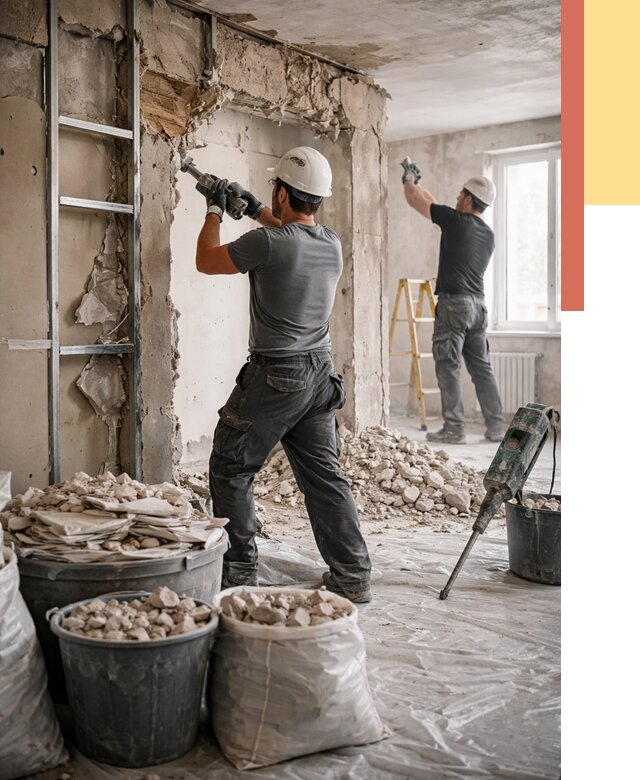 Демонтажные работы в Учалах от 2745 руб. — услуги и цена под ключ | ОТДЕЛОЧНИК-Члы