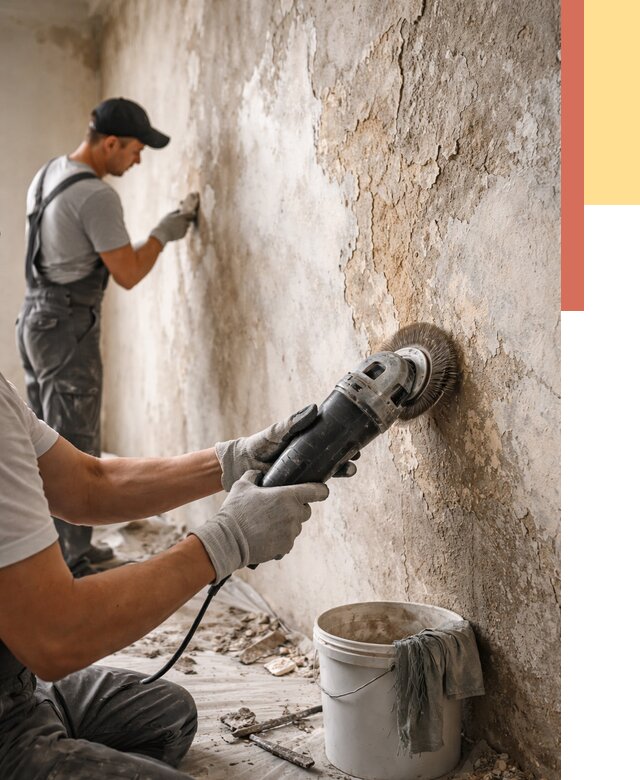 Снятие и удаление краски со стен в Учалах от 2135 руб. — ОТДЕЛОЧНИК-Члы