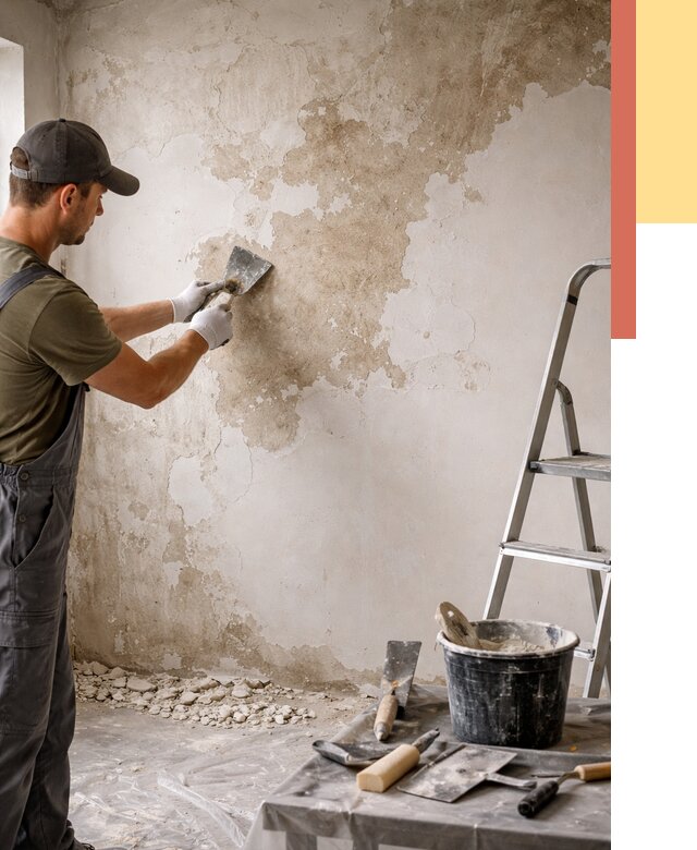 Снятие старой шпаклевки в Учалах от 1881 руб. — быстро и недорого | ОТДЕЛОЧНИК-Члы