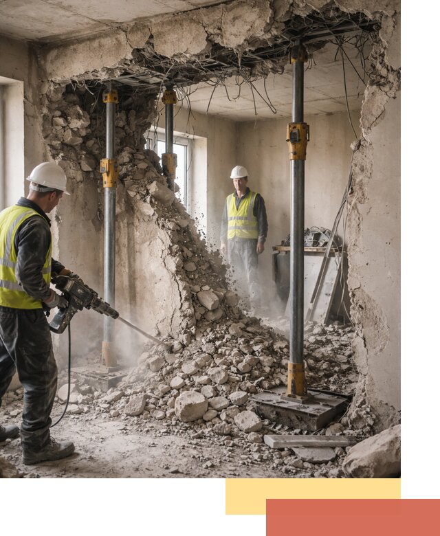 Снос несущих стен в Учалах с гарантией безопасности и качества