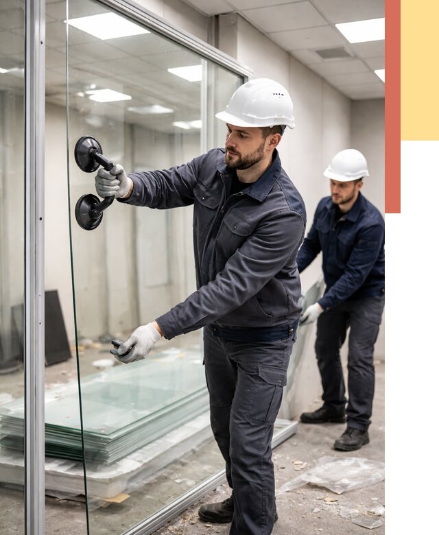 Демонтаж стеклянных перегородок в Учалах от 3253 руб. — быстро и недорого | ОТДЕЛОЧНИК-Члы