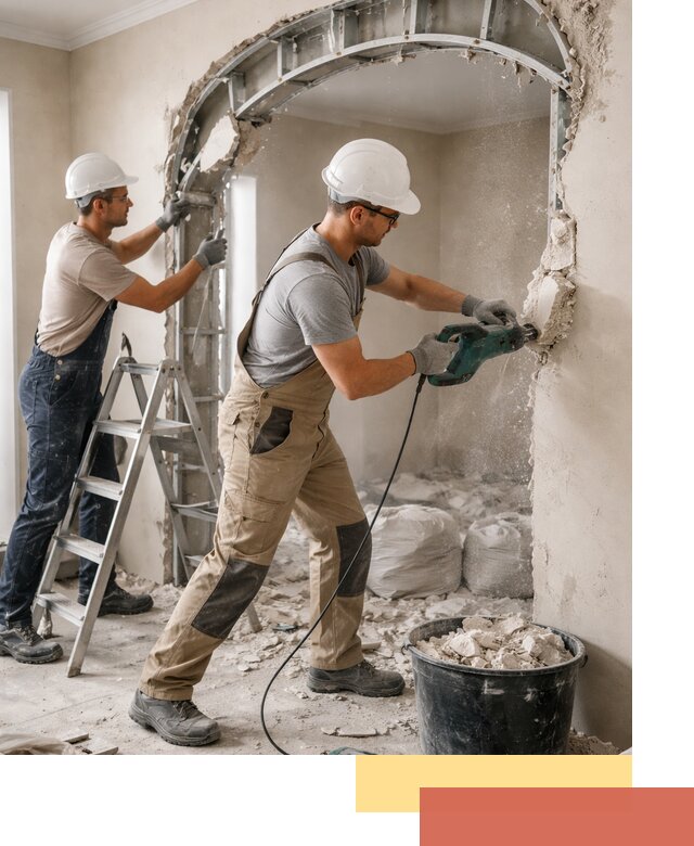 Демонтаж гипсокартонной арки в Учалах быстро и аккуратно