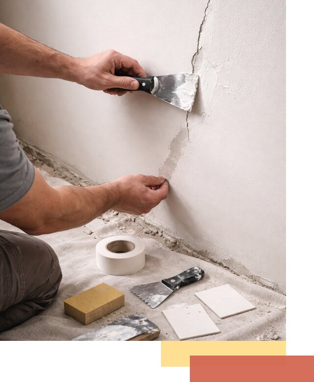 Заделка трещин и сколов в стенах и потолках в Учалах