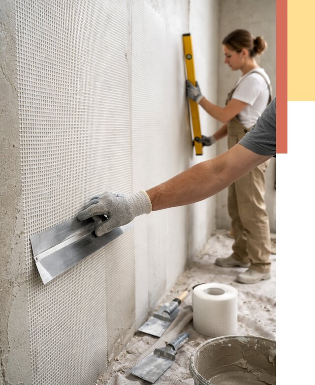 Армирование стен стеклосеткой в Учалах от 3253 руб. под ключ | ОТДЕЛОЧНИК-Члы