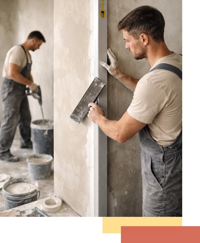 Выведение углов стен в Учалах: монтаж и оштукатуривание