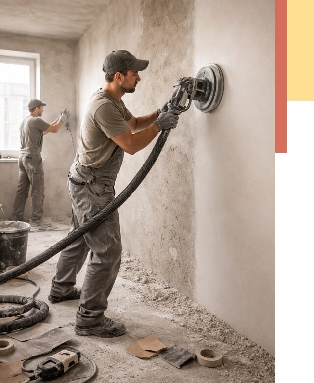 Шлифовка стен в Учалах от 1220 руб/м2 — быстро и недорого | ОТДЕЛОЧНИК-Члы