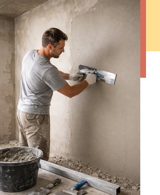 Штукатурка стен без маяков в Учалах от 7320 руб/м2 — услуги и цена | ОТДЕЛОЧНИК-Члы