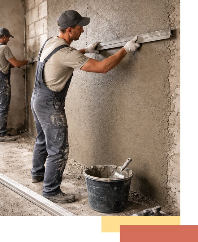 Штукатурка стен цементно-песчаная в Учалах профессионально
