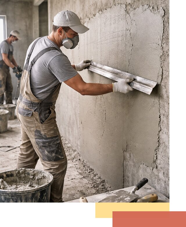 Штукатурка бетонных стен в Учалах качественно и долговечно