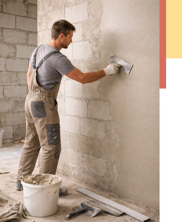 Штукатурка стен из газобетона в Учалах от 2135 руб./м2 — быстро и недорого | ОТДЕЛОЧНИК-Члы