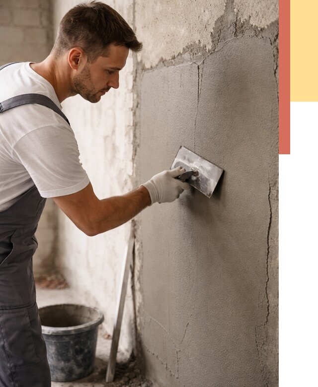 Штукатурка стен под плитку в Учалах от 4270 руб./м2 — выравнивание под плитку | ОТДЕЛОЧНИК-Члы