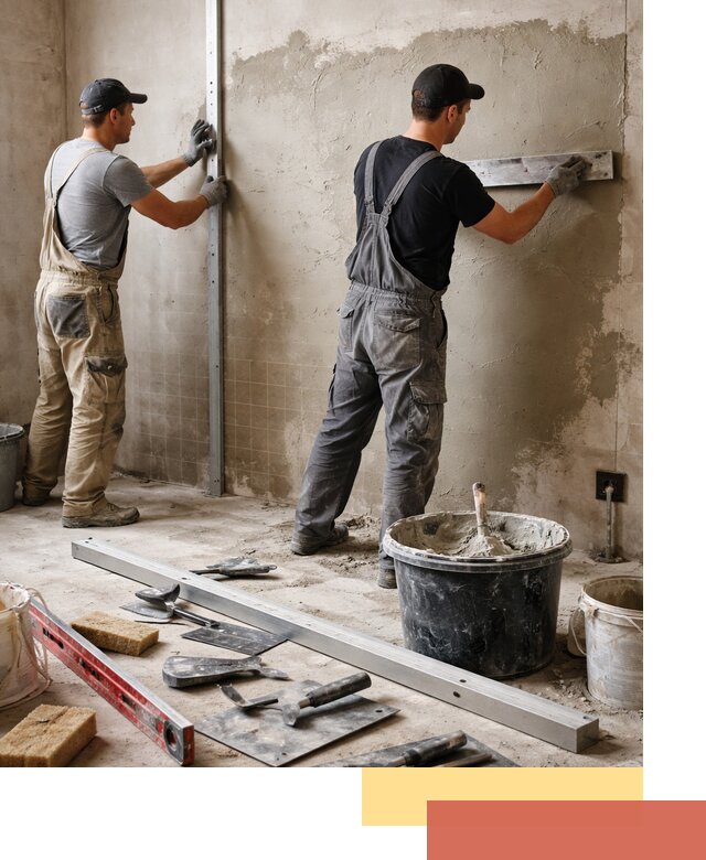 Профессиональная штукатурка стен под плитку в Учалах