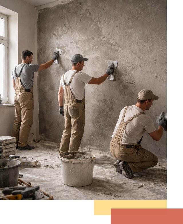 Декоративная штукатурка под бетон в Учалах для стен и потолков