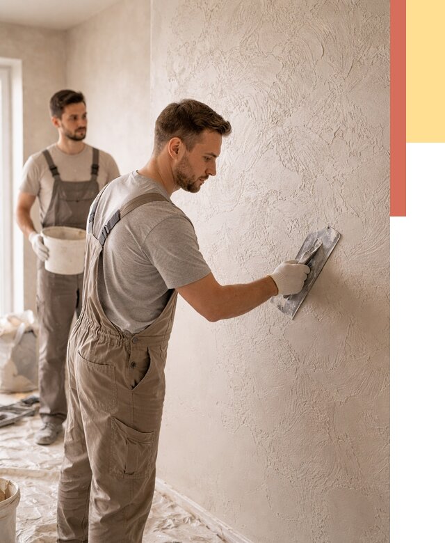 Фактурная штукатурка стен в Учалах от 4270 руб./м² — заказать под ключ | ОТДЕЛОЧНИК-Члы