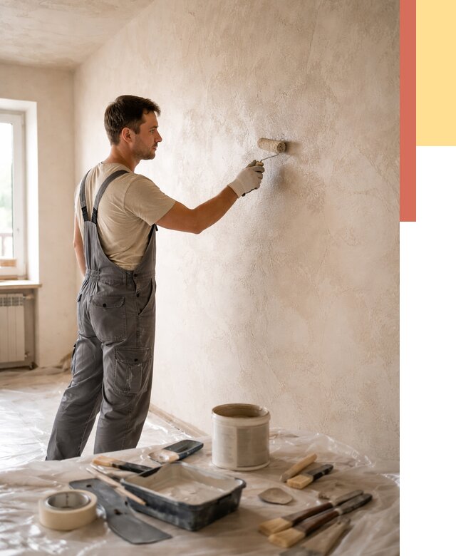 Нанесение лессирующей краски по декоративке в Учалах от 1779 руб. | ОТДЕЛОЧНИК-Члы