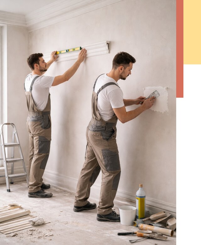 Монтаж лепнины на стены в Учалах от 4575 руб. — недорого, быстро | ОТДЕЛОЧНИК-Члы