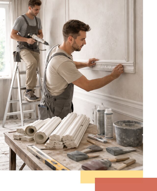 Монтаж лепнины на стены в Учалах профессионально и качественно