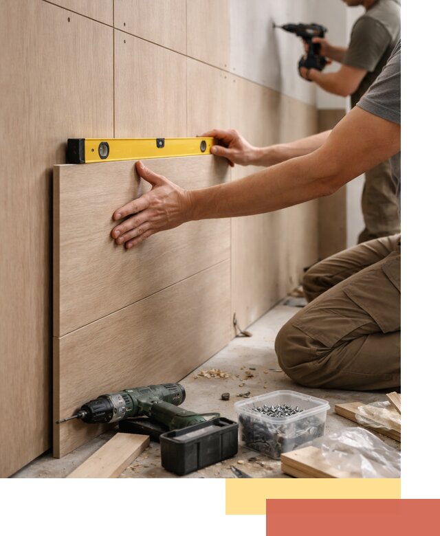 Профессиональный монтаж МДФ панелей на стены в Учалах