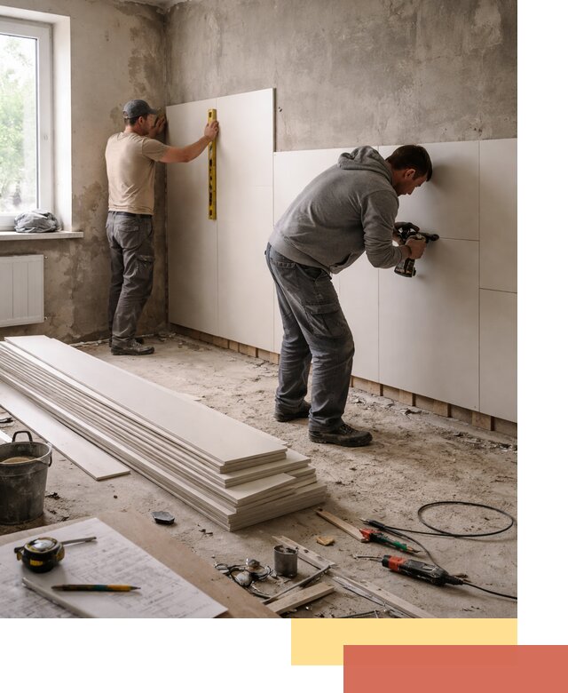 Монтаж ПВХ панелей на стены в Учалах качественно и быстро