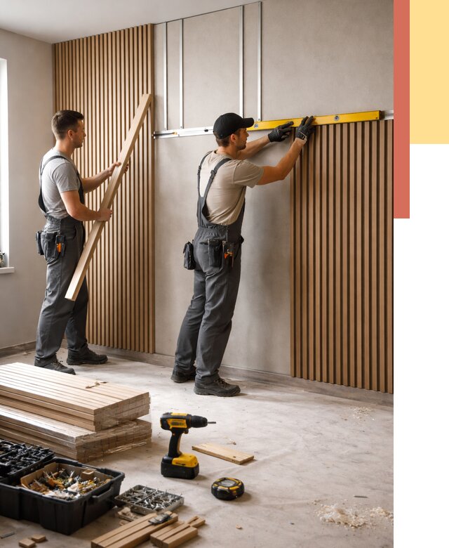 Монтаж реечных панелей на стены в Учалах от 1220 руб. — быстро и недорого | ОТДЕЛОЧНИК-Члы