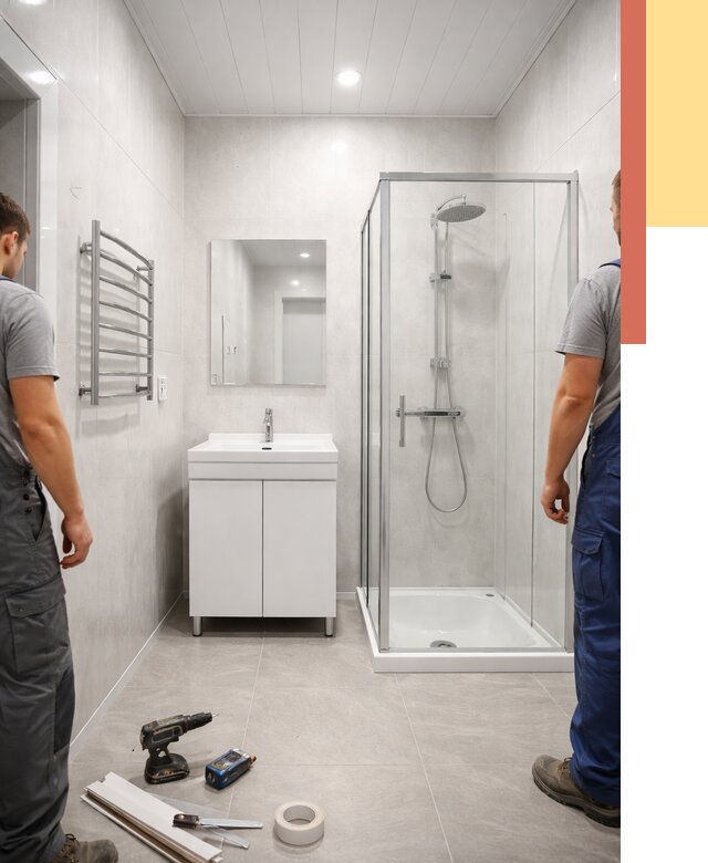 Отделка ванной комнаты панелями ПВХ в Учалах от 4575 руб. за м2 | ОТДЕЛОЧНИК-Члы