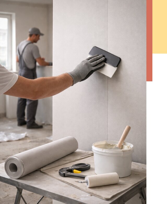 Поклейка обоев под покраску в Учалах от 3558 руб. за м2 | ОТДЕЛОЧНИК-Члы