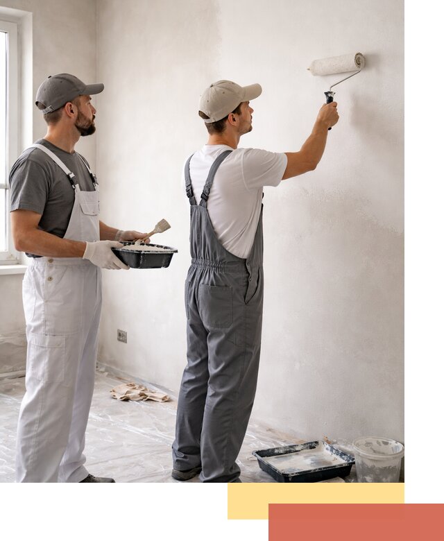 Покраска стен водоэмульсионной краской в Учалах