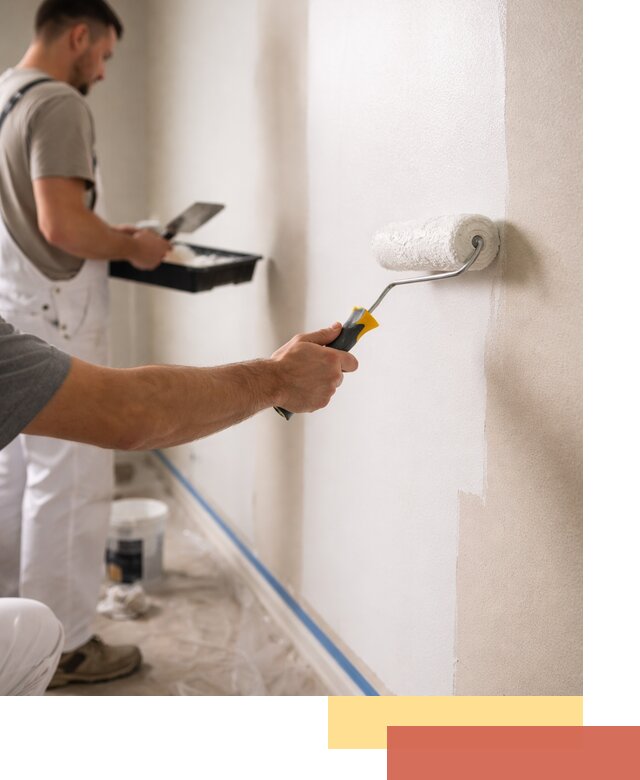 Покраска стен акриловой краской профессионально в Учалах