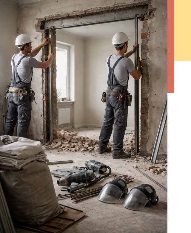 Расширение дверного проема в Учалах от 12709 руб. под ключ | ОТДЕЛОЧНИК-Члы