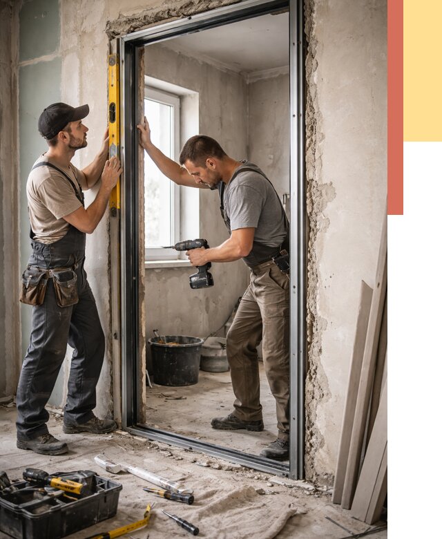 Закладка дверного проема в Учалах от 3558 руб. — быстро и недорого | ОТДЕЛОЧНИК-Члы