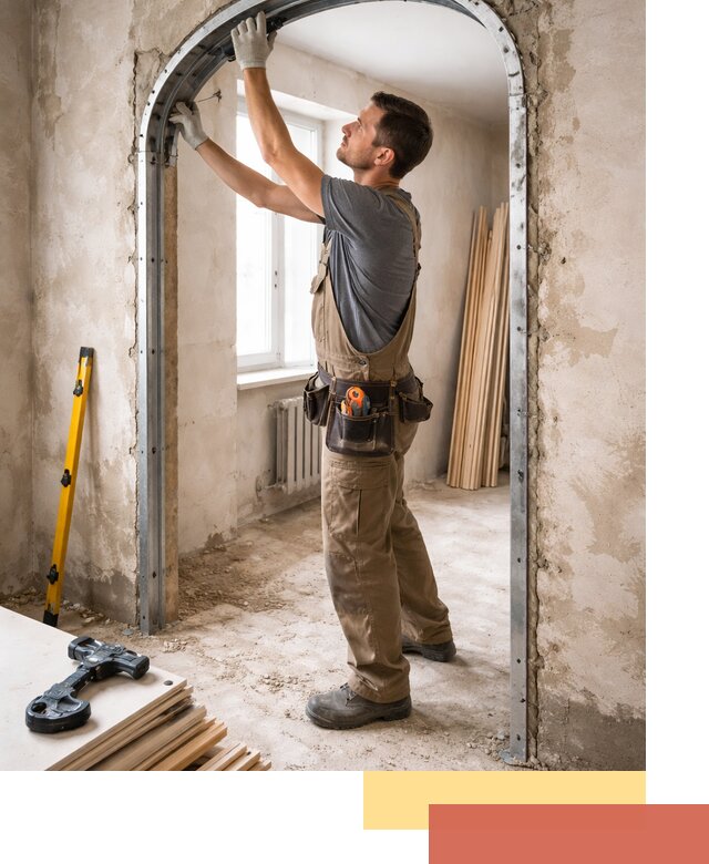 Устройство арочного проема в Учалах под ключ