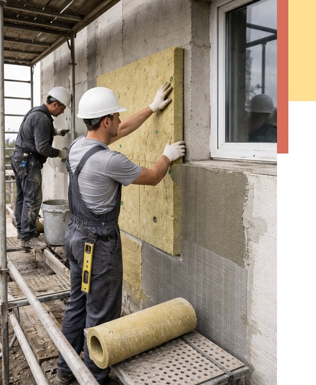 Утепление стен в Учалах от 4372 руб. под ключ — быстро и недорого | ОТДЕЛОЧНИК-Члы