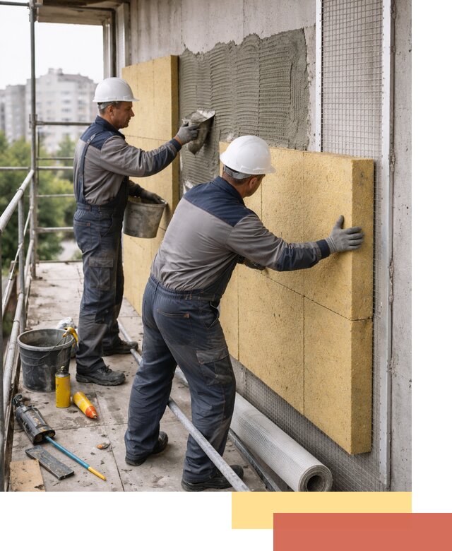Утепление стен зданий и домов в Учалах качественно и надежно