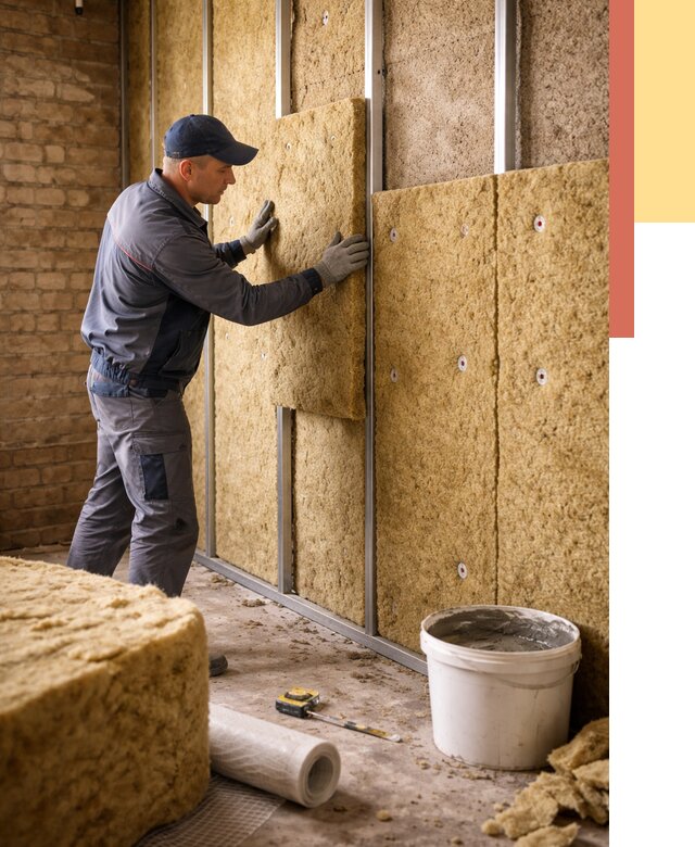 Утепление стен минватой в Учалах от 1373 руб./м2 — недорого и быстро | ОТДЕЛОЧНИК-Члы