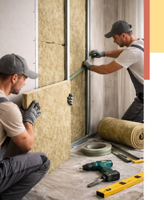 Шумоизоляция стен в Учалах под ключ от 1881 руб. | ОТДЕЛОЧНИК-Члы