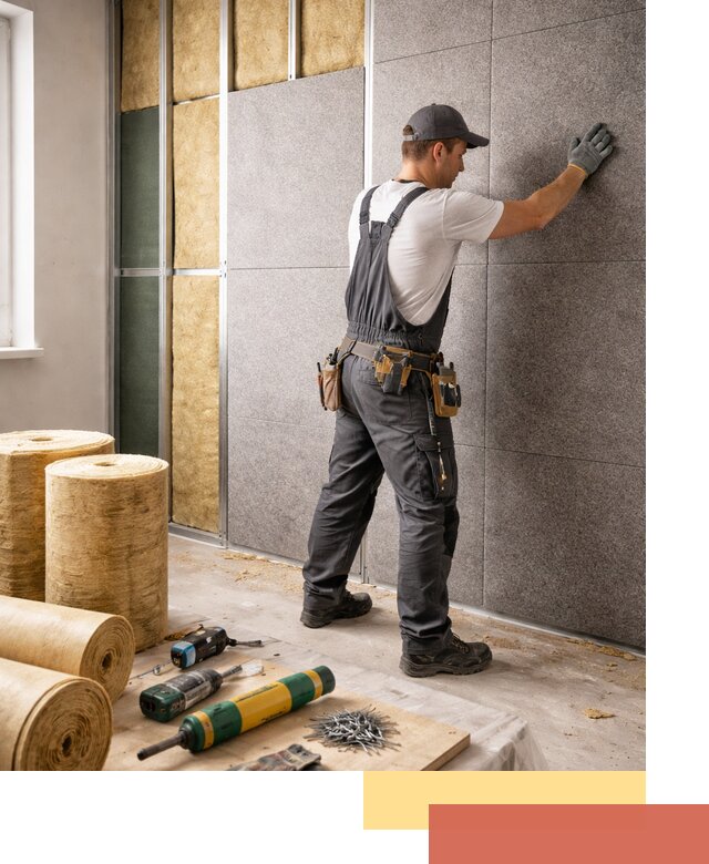 Профессиональная шумоизоляция стен в Учалах для квартиры и офиса