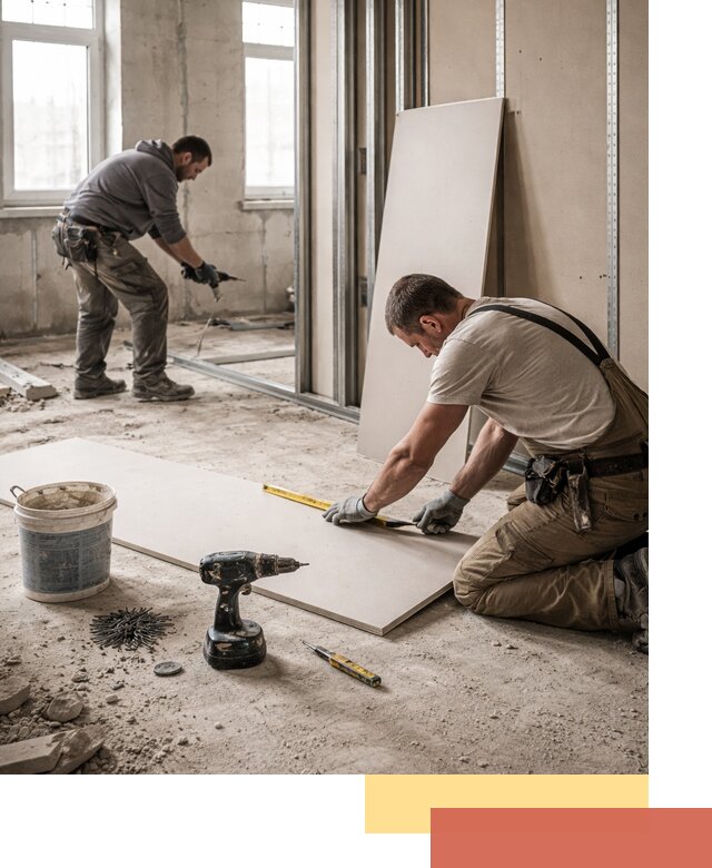 Кладка перегородок из ПГП под ключ в Учалах