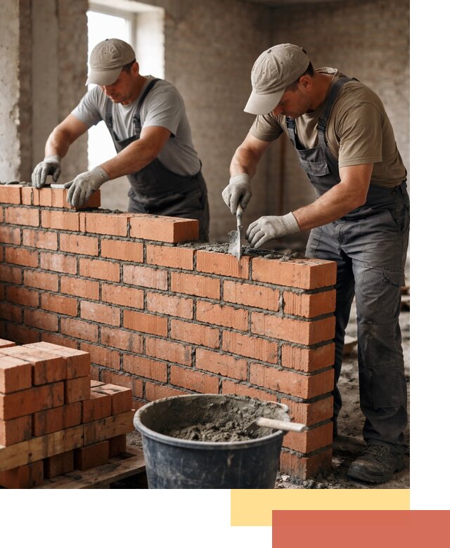 Кладка кирпичных перегородок под ключ в Учалах