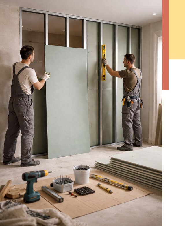 Перегородка из влагостойкого гипсокартона в Учалах от 4880 руб. — монтаж под ключ | ОТДЕЛОЧНИК-Члы