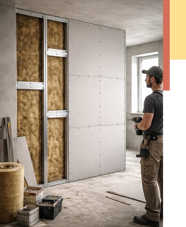 Усиленная перегородка под навеску в Учалах от 13014 руб. — монтаж под ключ | ОТДЕЛОЧНИК-Члы