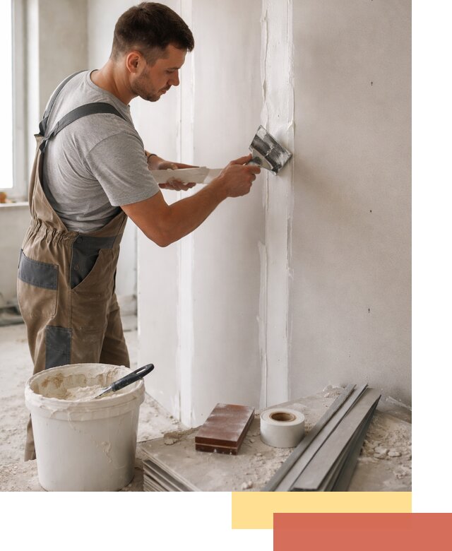 Шпаклевка перегородок из гипсокартона в Учалах качественно и быстро