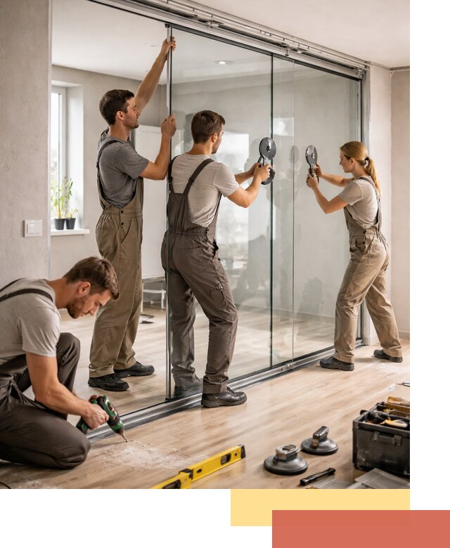 Изготовление стеклянных перегородок на заказ в Учалах