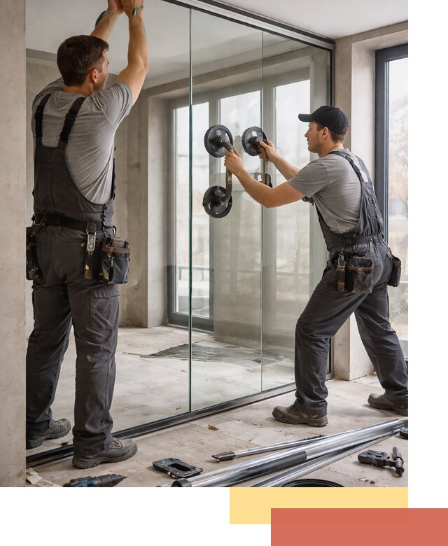 Цельностеклянные перегородки под ключ в Учалах