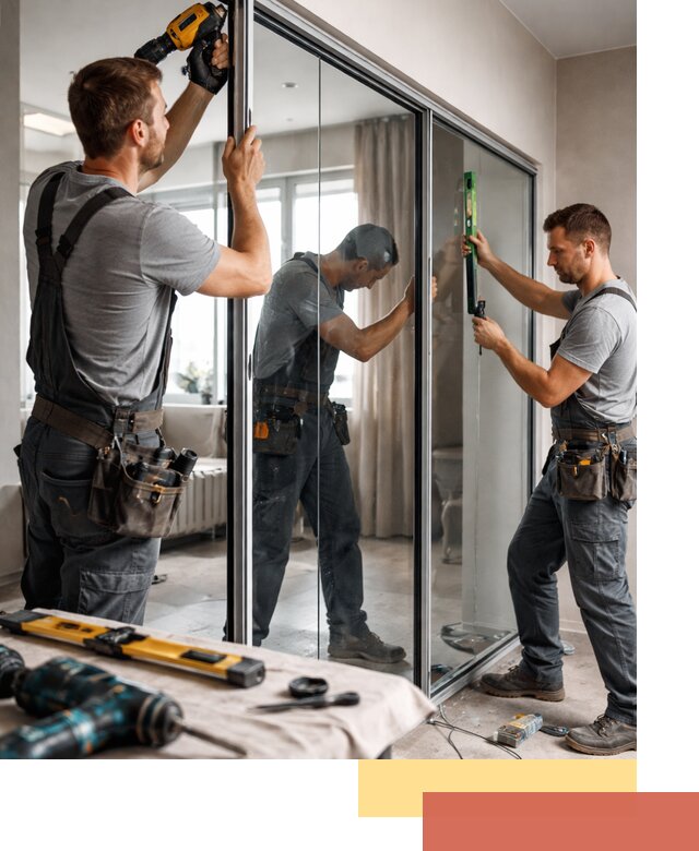 Каркасные стеклянные перегородки под ключ в Учалах