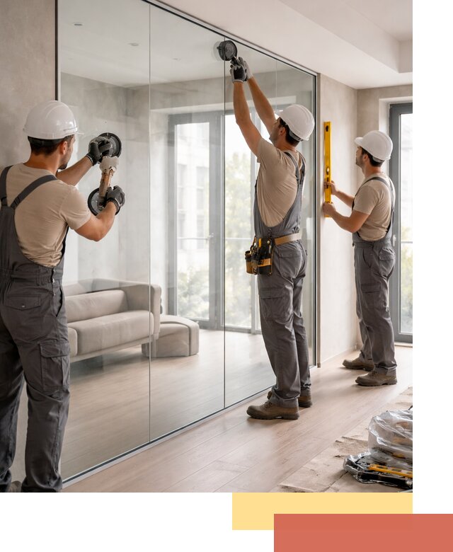 Перегородки из закаленного стекла в Учалах для офисов и квартир