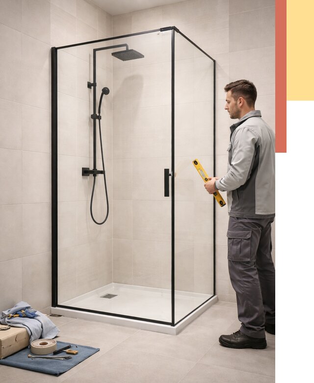 Стеклянные перегородки для душа в Учалах от 12709 руб. | Монтаж под ключ — ОТДЕЛОЧНИК-Члы