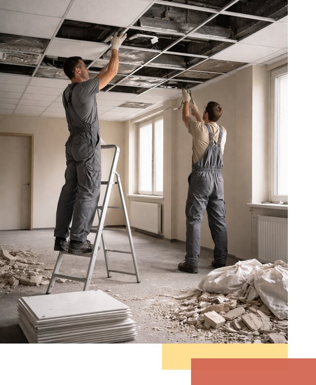 Демонтаж потолков Армстронг профессионально в Учалах