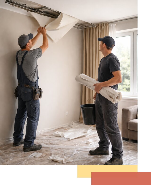 Демонтаж натяжного потолка в Учалах быстро и аккуратно