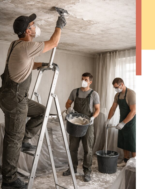 Удаление побелки с потолка в Учалах от 2542 руб. быстро и недорого | ОТДЕЛОЧНИК-Члы