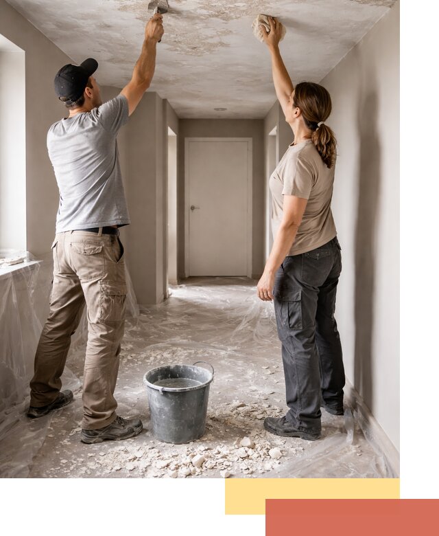 Удаление побелки с потолка в Учалах — быстро и аккуратно